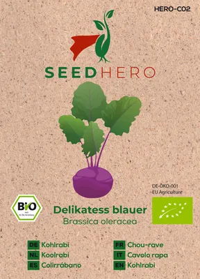 Produktbild von Seedhero  Kohlrabi Delikatess blauer Samen