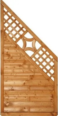 Produktbild von Zaun Abschlusselement Konsta Livia 90 x 180/90 kirschbaum