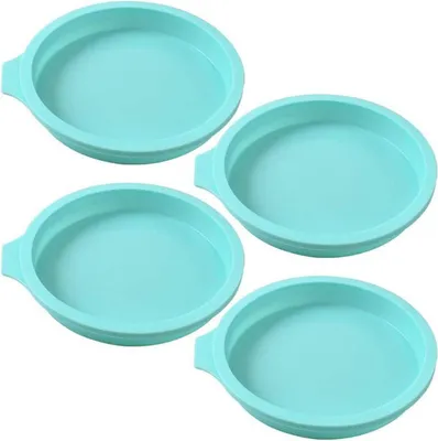 Produktbild von Silikon Kuchenform 4er Set Rund 6 Zoll Harz Seife Backform