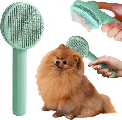 Image de Brosse autonettoyante pour chiens et chats - 6 couleurs