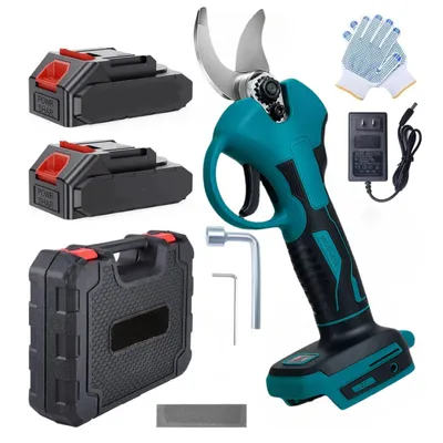 Produktbild von Elektrische Gartenschere, schnurlose Gartenschere, bürstenlos,30mm Schnittdurchmesser mit 2 Akku-Gartenschere,Gartengerät für Baumtrimmen,Astschneider