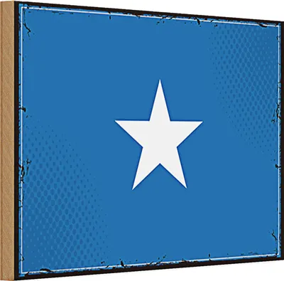 Produktbild von Holzschild Flagge Somalia 30x20cm Retro Flag of Somalia