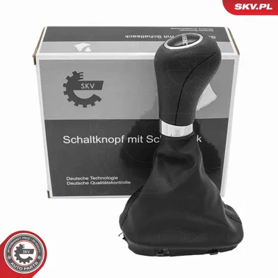 Produktbild von ESEN SKV Schaltknauf Schalthebelknauf Schwarz Kunststoff Synthetikleder passend für MERCEDES-BENZ E-Klasse Limousine (W211) E-Klasse Limousine (W212)