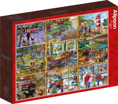 Zdjęcie produktu dla Puzzle 1000 elementów Wszystkie pory roku Alipson