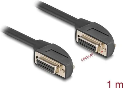 Obrázok produktu pre DeLOCK 80476, Čierna, 1 m, DB-15, DB-15, Samica, Samica