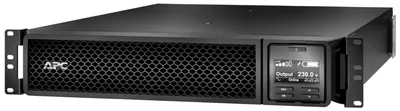 Productafbeelding van APC Smart-UPS SRT 1000VA - UPS (kan in een rack worden gemonteerd/extern) - Wisselstroom 230 V - 1000 Watt - 1000 VA - RS-232, USB - Aantal uitgangen: 6 - PFC - Zwart