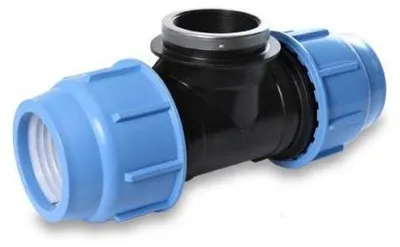 Obrázok produktu pre Unidelta PP T-kus 90° s vnútorným závitom 16 mm x 1/2" x 16 mm
