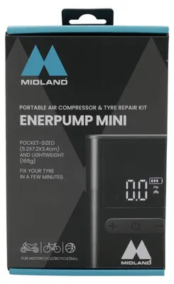 Immagine prodotto di Midland Enerpump Mini - compressore portatile ad aria compressa