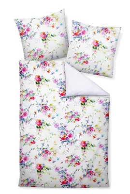 Produktbild von Janine Design Mako-Satin Bettwäsche-Garnitur modern art 42070 Farbe multicolor 09 Größe 135X200 + 80x80 cm