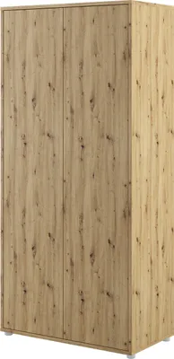 Produktbild von MEBLINI Kleiderschrank 2 Türig für Schrankbett Bed Concept - Drehtürenschrank mit Einlegeböden und Kleiderstange - BC-20 - Artisan Eiche