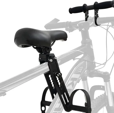 Productafbeelding van Kinder Fietszitje - Voorzitje Kind - Samen Fietsen - Veilig Frame Montage - 2-5 Jaar - Zwart