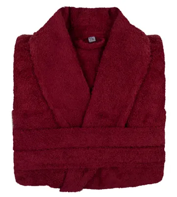 Produktbild von r Bademantel Prestiż S/M in Bordeaux, 100% Baumwolle