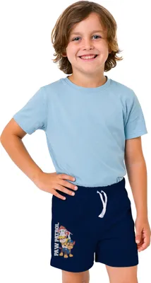 Produktbild von Paw Patrol Shorts für Jungen - Kinder kurze Hose Trainingshose Bermuda Blau 122-128