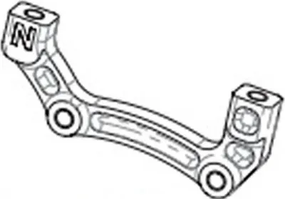 Obrázek produktu pro Hope N Is Postmount adaptér pro kotoučové brzdy Černý 200 mm / 180 mm Černý 200 mm / 180 mm