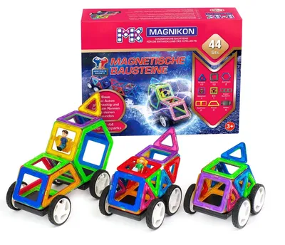 Imagen del producto de Solidchoice - Set de bloques magnéticos de construcción "El estacionamiento"