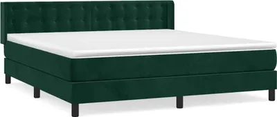 Productafbeelding van vidaXL Boxspringbed met matras, donkergroen, 180x200 cm, fluweel
