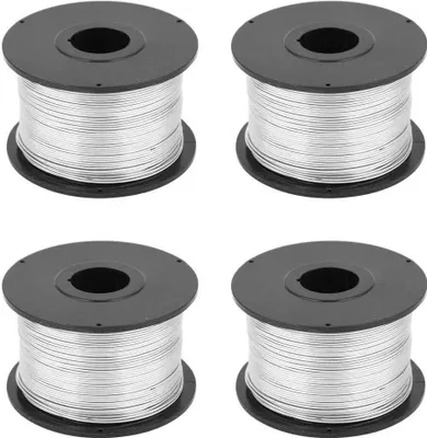 Obrázek produktu pro 4 kusy ocelového vázacího drátu 110m 0,8 mm ocelového vázacího drátu pro automatický stroj na vázání výztuže