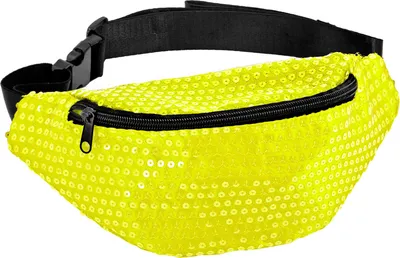 Produktbild von Neon Bauchtasche mit Pailletten | Gelb