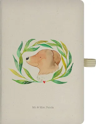 Produktbild von Mr. & Mrs. Panda Tagebuch Hund Blumen - Transparent - Geschenk, Hundeglück, Selbsttherapie, Adressbuch, Hunde, notizbuch, Niedlich, A5, Journal, Sprüche, DIN
