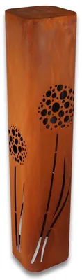 Produktbild von Gartensäule Dekosäule Metallsäule - Rostoptik Patina - 100 cm - Für draußen