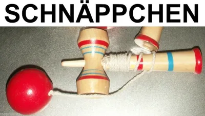 Produktbild von KENDAMA GESCHICKLICHKEITSSPIEL MOTORIKSPIEL HOLZSPIELZEUG KINDERGEBURTSTAG NEU Holz Spiel Kugelfangspiel Ballspiel