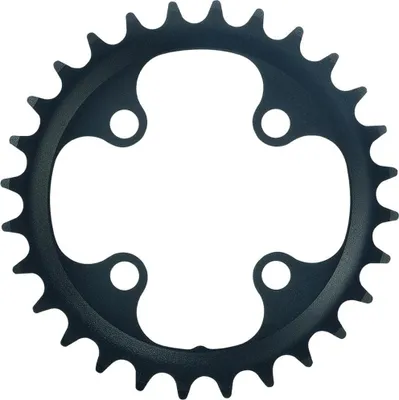 Produktbild von FSA Kettenblatt E-Bike 4-Arm 64 mm x 28 T Schwarz - Stahl, 36 g, präzise Scha...