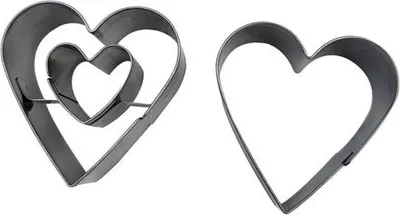 Produktbild von Set 2 Herz-Ausstecher 4 cm - Patisse