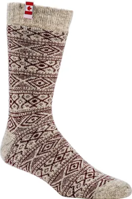 Produktbild von FussFreunde 2 Paar Canadian Socks, THERMO-Wollsocken mit 70% Schafwolle, Rot, Größe 39-42