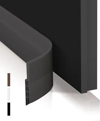Productafbeelding van Famanu tochtstrip voor deuren, 400 x 5 cm - Geluids- en lichtdicht - Afdichtingsband voor deuren - Beschermt tegen insecten en wind (zwart)