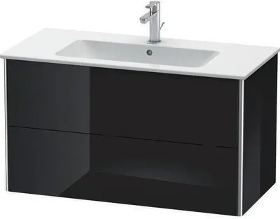 Produktbild von Waschtischunterbau XSQUARE 1010x560x478mm 2 Sk we s-matt ES Ah Mi. weiß supermatt Einrichtungssystem Ahorn mitte