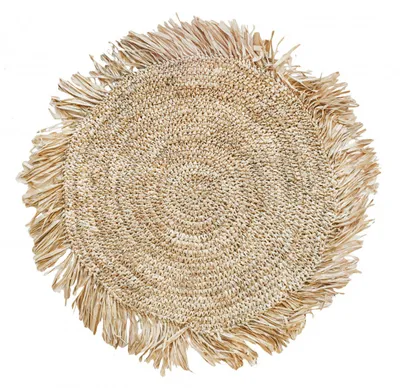 Image de Bazar Bizar Set de table raphia marron 45x45x1cm