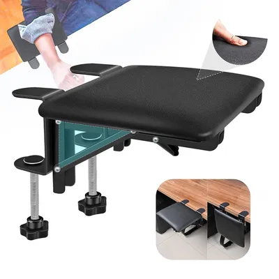 Produktbild von Armauflage schreibtisch Extender, Ergonomische faltbare Computertisch Armlehnenstütze Armlehne Handgelenkauflage für Zuhause und Büro, 20x25,5cm