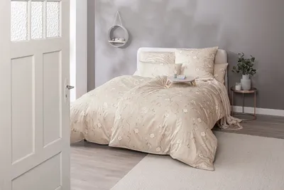 Produktbild von Estella Interlock Jersey Bettwäsche Soraya 6569-202 Blumen 135x200