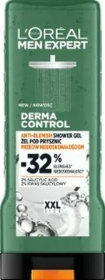 Image de L'Oréal Men Expert Derma Control, Gel Douche, 400 ml