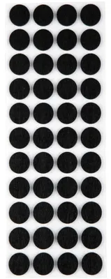 Image de Patins feutrés pour meubles, Patins pour meubles Rond Ø 20 mm - Noir