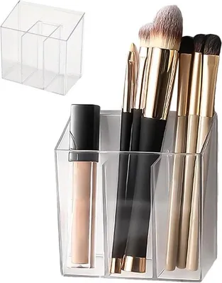 Produktbild von Famanu Wand Organizer mit 3 Fächern - Selbstklebende Montage - Transparent