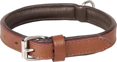 Produktbild von Flamingo Halsband Arizona Leder braun, Maße: 30-37 cm / 20 mm