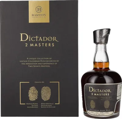 Produktbild von Dictador 2 MASTERS 1979/1982 Barton Colombian Aged Rum 46% Vol. 0,7l in Geschenkbox