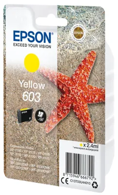 Produktbild von Epson Singlepack Yellow 603 Ink, Standardertrag, Gelb, 2,4 ml, 1 Stück(e), Einzelpackung