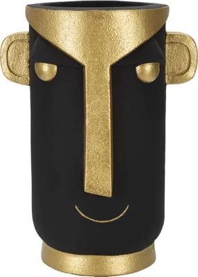 Immagine prodotto di Mauro Ferretti Vaso Tribal30x23,5x40 cm oro nero