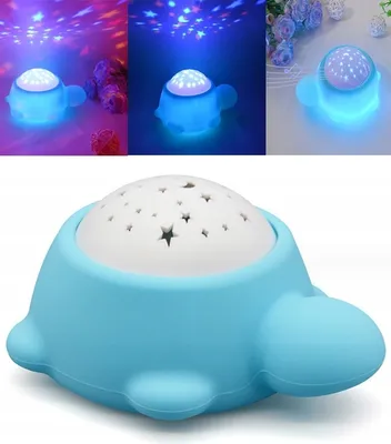 Immagine prodotto di Luce Notturna 3 In 1 Per Bambini, Proiettore Di Stelle, Musica Rilassante, Tartaruga, Batteria Ricaricabile