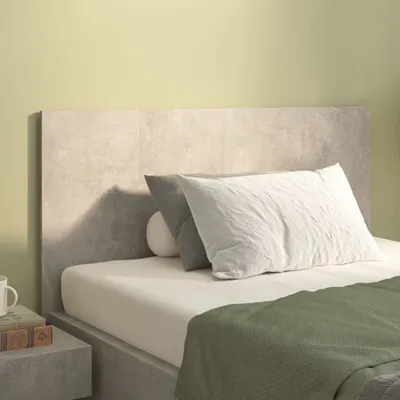 Produktbild von vidaXL Kopfteil Betongrau 120x1,5x80 cm Holzwerkstoff - Kopfteil - Kopfteile - Bett-Kopfteil - Bettkopfteil