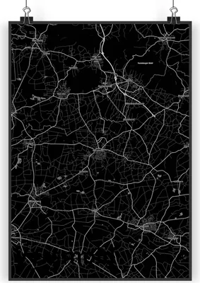 Produktbild von Mr. & Mrs. Panda Bild Versmold DIN A4 - Geschenk, Wanddekoration, Stadt Dorf Karte Landkarte Map Stadtplan, drucke, Wandbild, Kunstdruck, wanddeko
