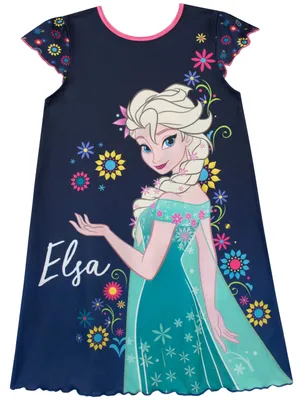 Produktbild von Disney Mädchen Frozen Die Eiskönigin Nachthemden Mehrfarbig 140