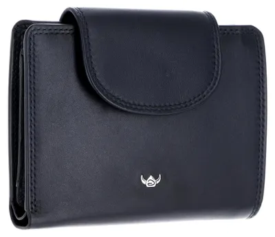 Produktbild von Leder Geldbörse Polo RFID Protect Kombischeintasche mit Riegel 1237 Schwarz