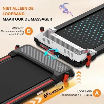 Image de Tapis de course pliable – Vélo d'appartement électrique – Walking Pad Fitness – Noir