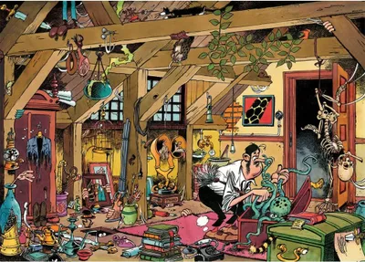 Image de Jan van Haasteren, Oldtimers, Le célibataire, puzzle de 1000 pièces