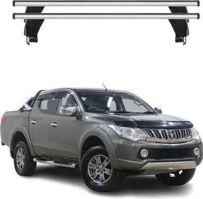 Image de Menabo Barres de toit Transversales pour Mitsubishi L200 2015-2025 Alu Gris ABE