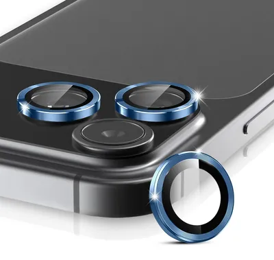 Produktbild von Kamera Linsenschutz Glas Set für Apple iPhone 18 Pro Max Schutzglas Camera Linse Schutz Panzerfolie 9H Titan Blau