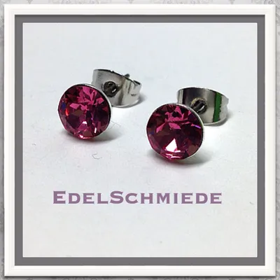 Produktbild von Edelschmiede925 Ohrstecker Modeschmuck (Stift = Titan) m Swarovski